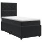 Preview: Boxspringbett mit Matratze Schwarz 90 x 200 cm Samt