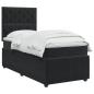 Preview: Boxspringbett mit Matratze Schwarz 90 x 200 cm Samt