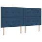Preview: Ottoman-Bett mit Matratze und LED Blau 200 x 200 cm Stoff