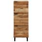 Preview: Highboard mit Regal Braun 40 x 33 x 110 cm Massivholz Mango