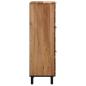 Preview: Highboard mit Regal Braun 40 x 33 x 110 cm Massivholz Mango