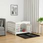 Preview: ARDEBO.de - 4-Panel Hundelaufstall 122 x 106,5 x 82 cm Kunststoff Weiß