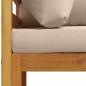 Preview: Ecksofa mit Kissen Massivholz Akazie Natur
