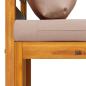 Preview: Sofa-Mittelteil mit Kissen 100 % Polyester Solid-Acacia Natur