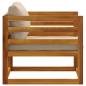 Preview: Ecksofa mit Kissen 100 % Polyester Solid-Acacia Natur