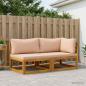 Preview: ARDEBO.de - Modulares Sofa-Set mit Polstern 2 stk. 2-Sitzer