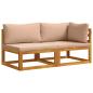 Preview: Modulares Sofa-Set mit Polstern 2 stk. 2-Sitzer