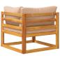 Preview: Ecksofa mit Kissen Massivholz Akazie Natur