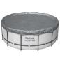 Preview: Bestway Poolabdeckung Ø3,66 m Rund Polyester Grau
