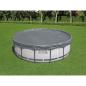 Preview: ARDEBO.de - Bestway Poolabdeckung Ø4,27 m Rund Polyester Grau