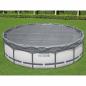 Preview: ARDEBO.de - Bestway Poolabdeckung Ø4,57 m Rund Polyester Grau
