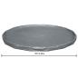 Preview: Bestway Poolabdeckung Ø4,88 m Rund Polyester Grau