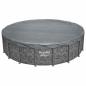 Preview: ARDEBO.de - Bestway Poolabdeckung Ø5,49 m Rund Polyester Grau