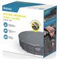 Preview: Bestway Poolabdeckung Ø6,1 m Rund Polyester Grau