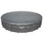 Preview: ARDEBO.de - Bestway Poolabdeckung Ø6,71 m Rund Polyester Grau