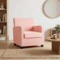 Preview: ARDEBO.de - Sessel Rosa Lammfell-Imitat