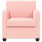 Preview: Sessel Rosa Lammfell-Imitat