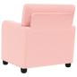 Preview: Sessel Rosa Lammfell-Imitat