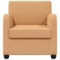 Preview: Sessel Beige Lammfell-Imitat