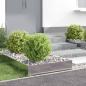Preview: ARDEBO.de - Raseneinfassung 4 stk. 60 x 60 x 20 cm Stahl Silber