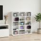 Preview: ARDEBO.de - CD Regal Wei? 96 x 23,5 x 97,5 cm Holzwerkstoff