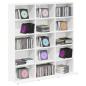Preview: CD Regal Wei? 96 x 23,5 x 97,5 cm Holzwerkstoff