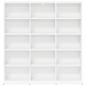 Preview: CD Regal Wei? 96 x 23,5 x 97,5 cm Holzwerkstoff