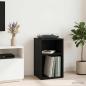 Preview: ARDEBO.de - Schallplattenschrank Schwarz Eichen-Optik 38 x 33 x 61 cm