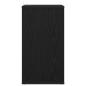 Preview: Schallplattenschrank Schwarz Eichen-Optik 38 x 33 x 61 cm