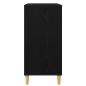 Preview: Plattenspieler Stand Schwarz Eichen-Optik 71 x 39,5 x 83 cm