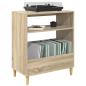Preview: Plattenspieler Stand Sonoma-Eiche 71 x 39,5 x 83 cm