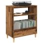 Preview: Plattenspieler Stand Altholz 71 x 39,5 x 83 cm Holzwerkstoff