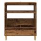 Preview: Plattenspieler Stand Altholz 71 x 39,5 x 83 cm Holzwerkstoff