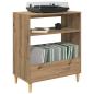 Preview: Plattenspieler Stand Artisan-Eiche 71 x 39,5 x 83 cm