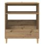 Preview: Plattenspieler Stand Artisan-Eiche 71 x 39,5 x 83 cm