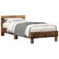Preview: Bettrahmen mit Kopfteil Altholz 90 x 190 cm Holzwerkstoff