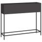 Preview: Hochbeet Gartenpflanzer Schwarz 100 x 26 x 82 cm Stahl