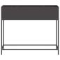 Preview: Hochbeet Gartenpflanzer Schwarz 100 x 26 x 82 cm Stahl