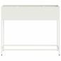 Preview: Hochbeet Gartenpflanzer Weiß 100 x 26 x 82 cm Stahl