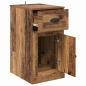 Preview: Seitenschrank 40 x 50 x 75 cm Holzwerkstoff Altholz