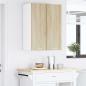 Preview: H?ngeschrank Sonoma-Eiche und Wei? 30 x 31 x 80 cm