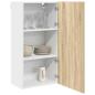 Preview: H?ngeschrank Sonoma-Eiche und Wei? 50 x 31 x 100 cm