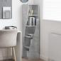 Preview: Eckschrank 32x32x140cm Holzwerkstoff Betongrau