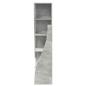Preview: Eckschrank 32x32x140cm Holzwerkstoff Betongrau