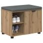 Preview: Flurbank Artisan-Eiche 60 x 38 x 46 cm