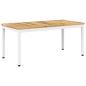 Preview: Couchtisch Weiß 50 x 100,5 x 45 cm Massivholz Akazie