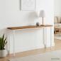 Preview: ARDEBO.de - Rechteckige Tischplatte 140 x 20 x 3,2 cm Rechteckig