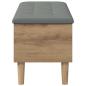 Preview: Aufbewahrungsbank mit Kissen Artisan-Eiche 102 x 42 x 46 cm