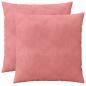 Preview: Kissen 2 stk. HEERLEN Rosa 65 x 65 cm Samt