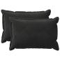 Preview: Kissen mit Kissen HOUTEN 2 Stk. Schwarz Samt